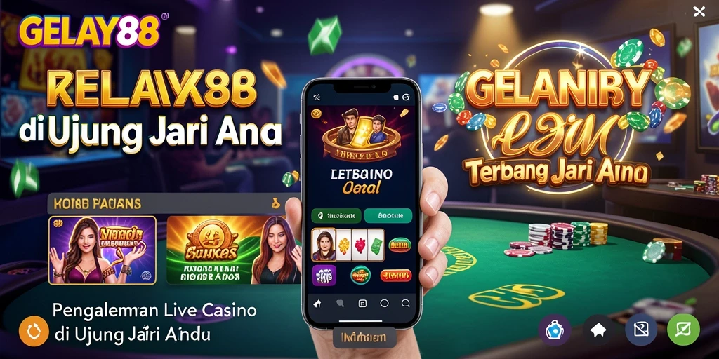 Screenshot gameplay Live Casino GELAY88 yang menampilkan dealer sedang beraksi.