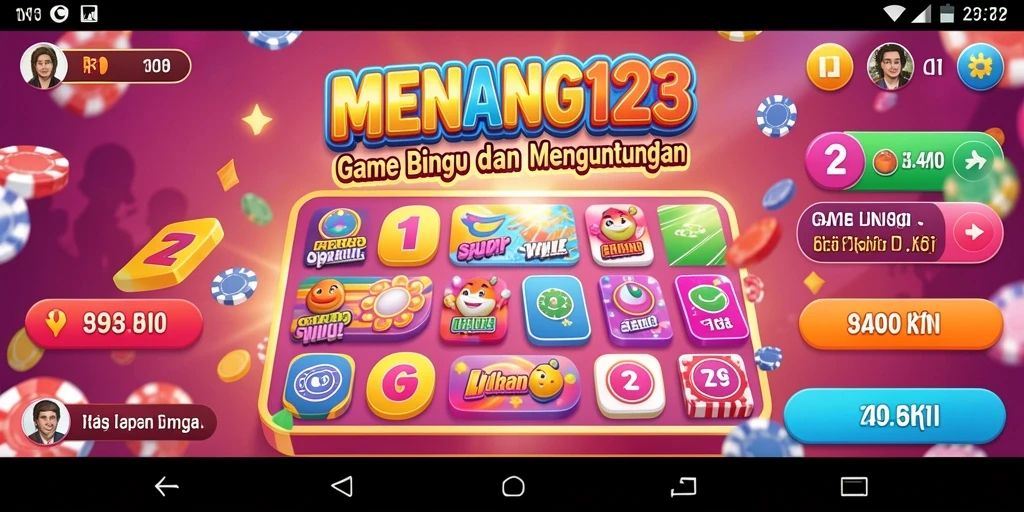 Screenshot utama menunjukkan gameplay seru Bingo di MENANG123.