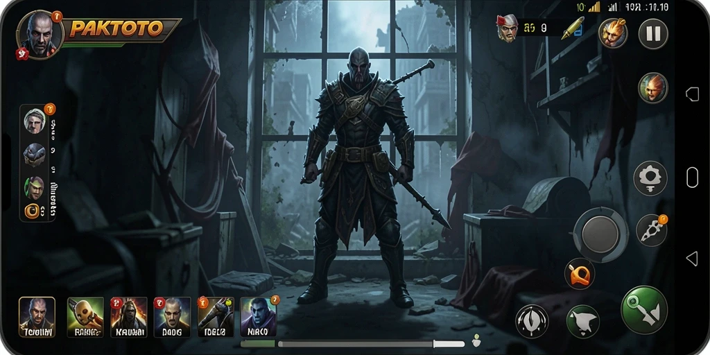Screenshot PAKTOTO menampilkan suasana mencekam dari gameplay horor.