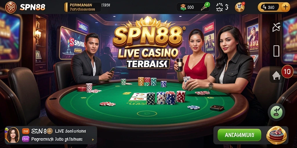 Gameplay Live Casino yang mendebarkan dan interaktif di SPN88.