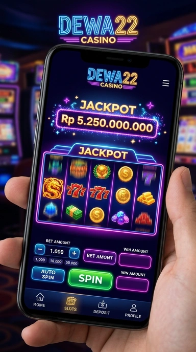 Tampilan utama aplikasi dewa22 yang menarik dan mudah digunakan.